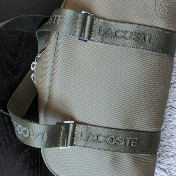Lacoste dark camo green bag, handbag, satchel bag, tote - Picture 2 of 4